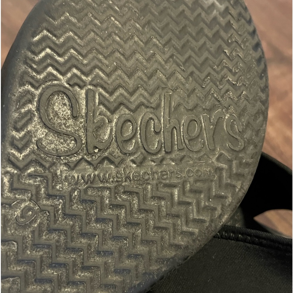Sketchers wedge - size 9 black - Picture 8 of 10